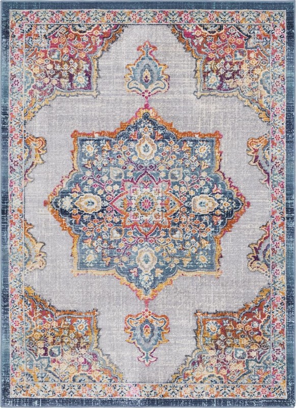 Innes · Border rug, blue