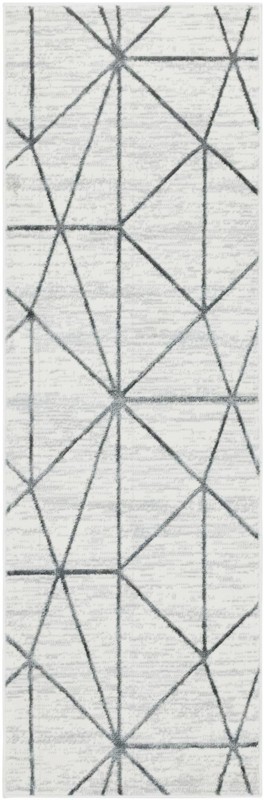 Gilman · Geometric rug, white