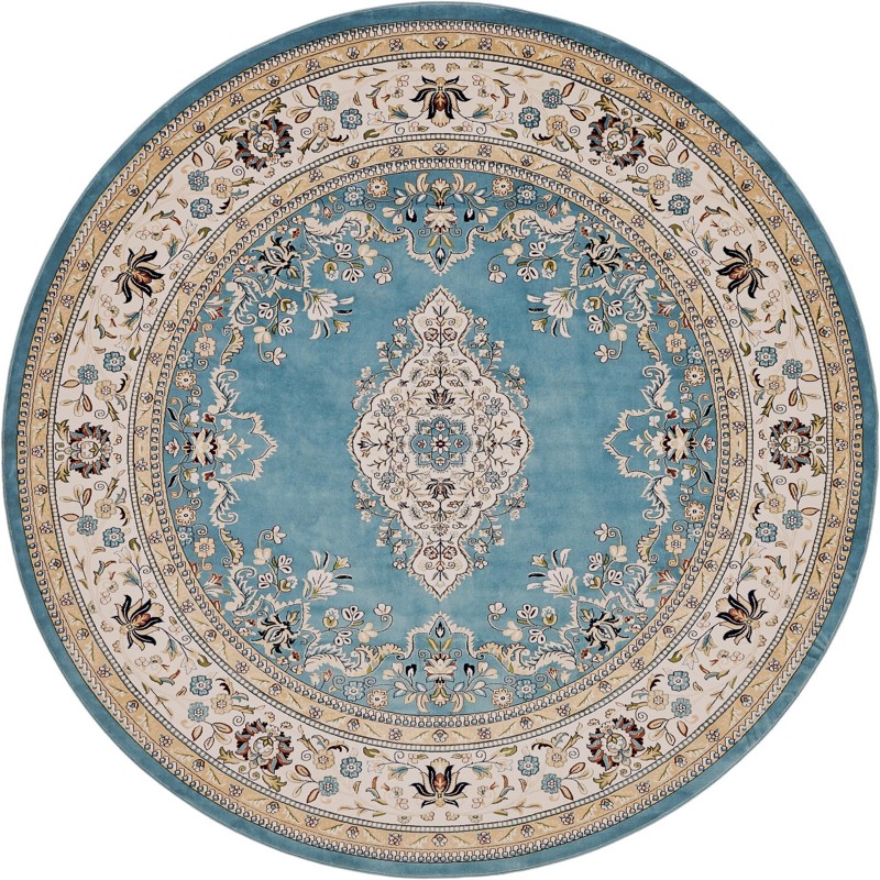 5' 3 x 5' 3 Galveston · Border rug