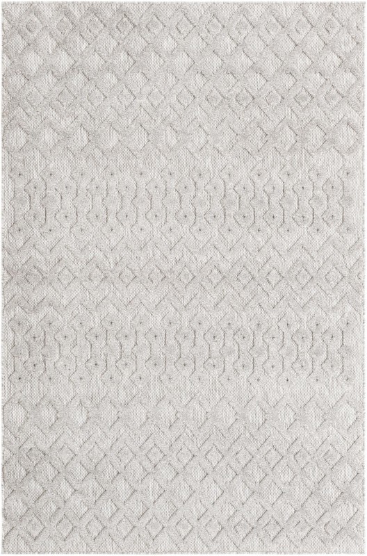 5' 3 x 8' Creed · Geometric lattice Outdoor Rug, gray