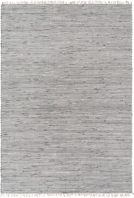 10' x 14' 1 Milbank · Striped Chindi Rug, navy and ivory