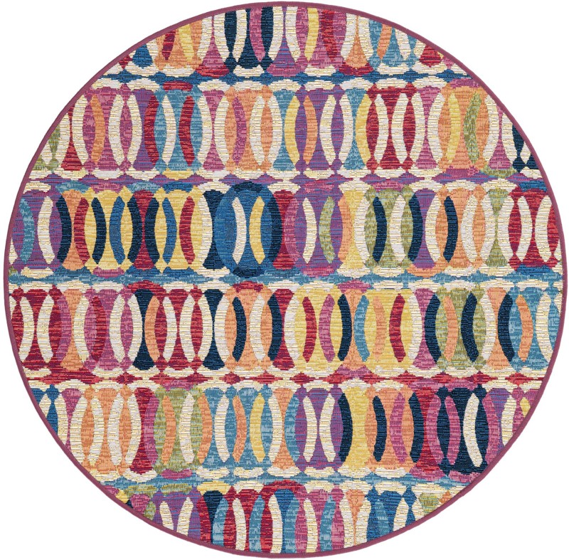 4' x 4' Lomax · Abstract Outdoor Rug
