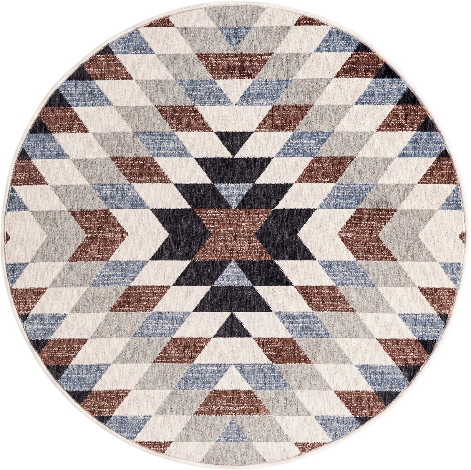 3' 3 x 3' 3 Finch · Chevron rug, multi