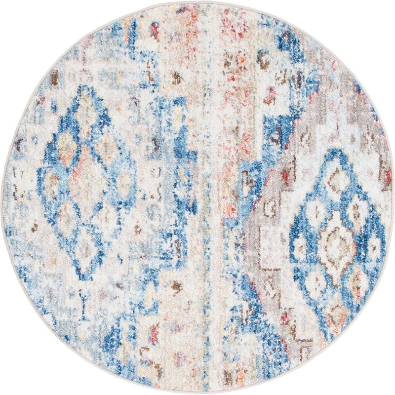 3' 3 x 3' 3 Quinn · Abstract rug, blue