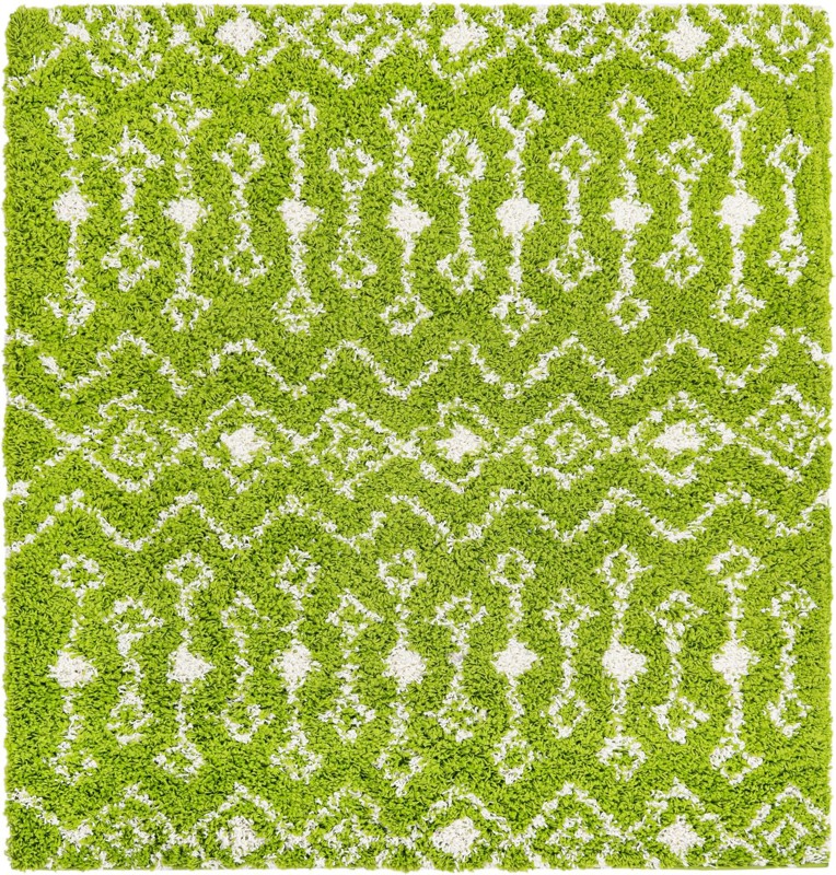 Bayley · Chevron Shag Rug, green