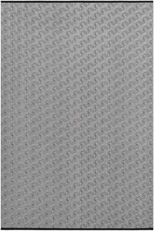10' x 14' 1 Harwood · Geometric rug, black and white