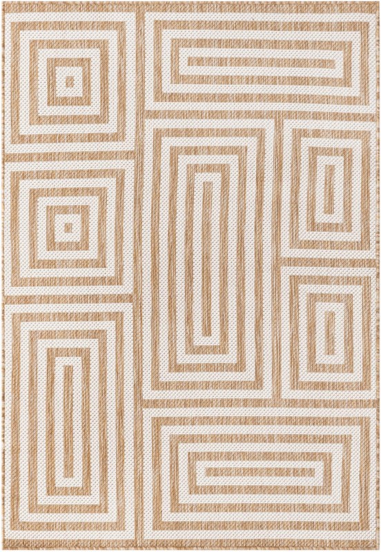 4' x 6' Cumberland · Geometric Outdoor Rug, taupe