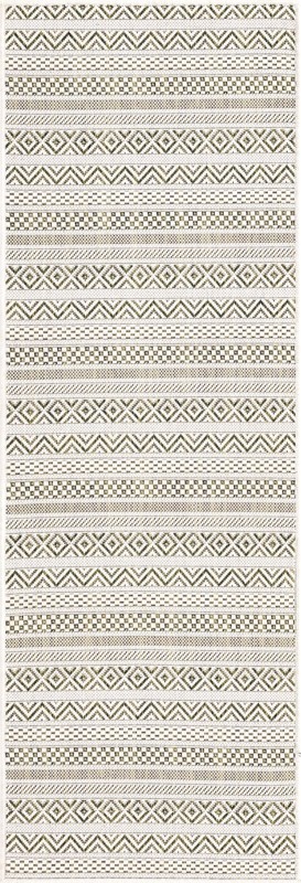 Merlin · Chevron Outdoor Rug, green