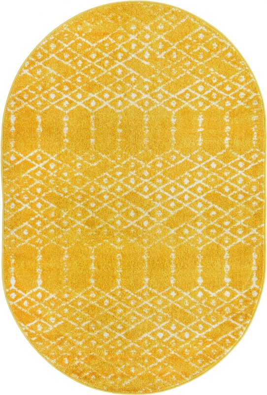 4' x 6' Newcomb · Diamond rug, yellow