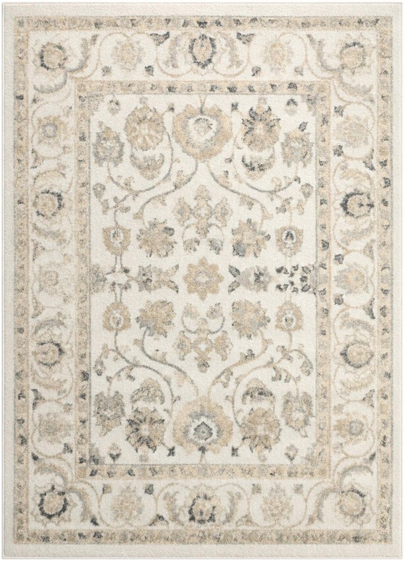 Aspen · Floral / botanical rug, ivory