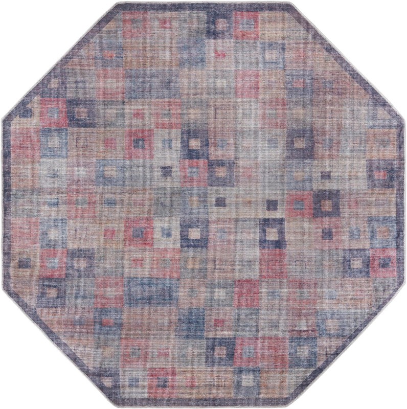 7' 10 x 7' 10 Lewes · Geometric Washable Rug, multi