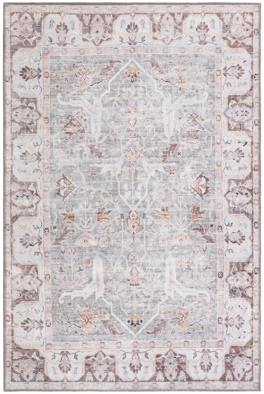 4' x 6' Falkner · Border rug, pearl mint