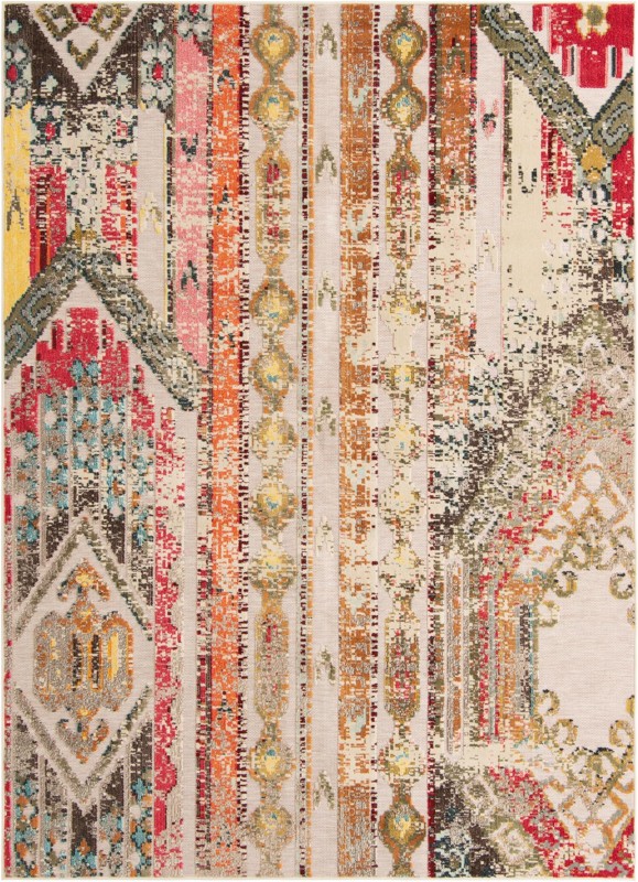 7' 10 x 10' Cleary · Abstract Outdoor Rug, multi beige