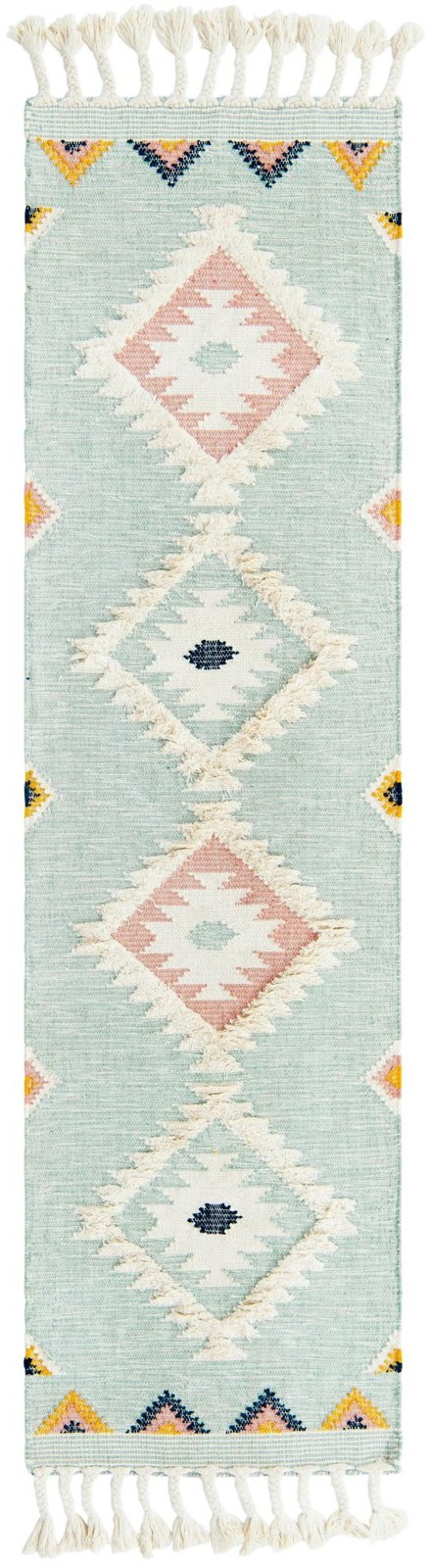 2' 7 x 10' Amaranth · Diamond Wool Rug, aquamarine