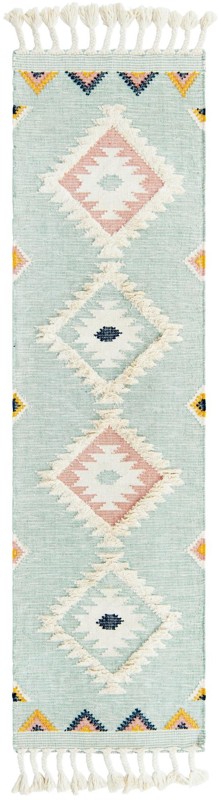 Amaranth · Diamond Wool Rug, aquamarine