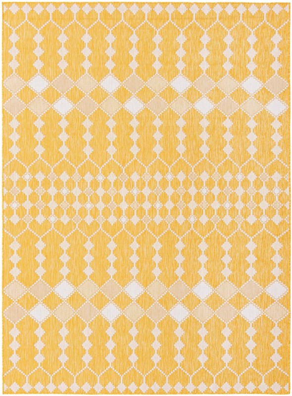 7' 10 x 11' Ramsden · Diamond Outdoor Rug, yellow