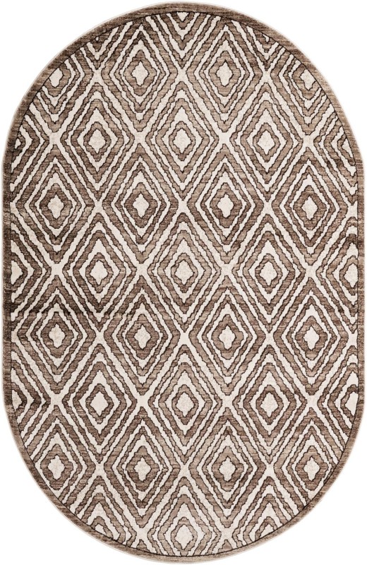 5' 3 x 8' Brattleboro · Diamond rug, chocolate brown