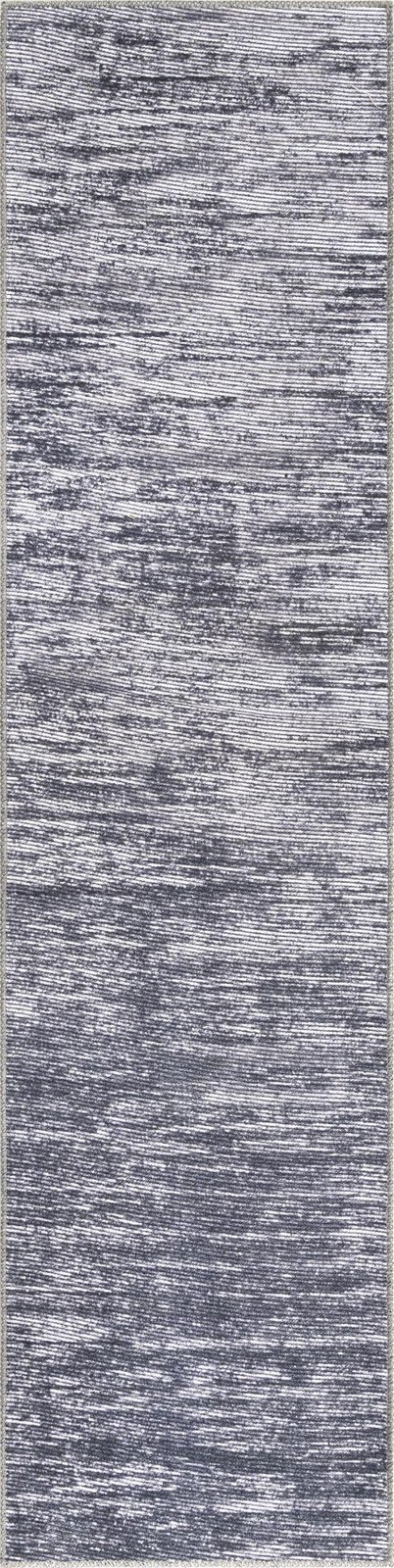 2' x 8' Prewitt · Gradient lines rug, gray and ivory