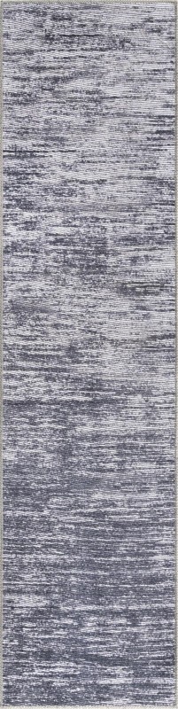 2' x 8' Prewitt · Gradient lines rug, gray and ivory
