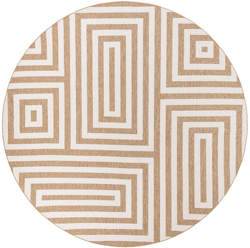 13' x 13' Cumberland · Geometric Outdoor Rug, taupe
