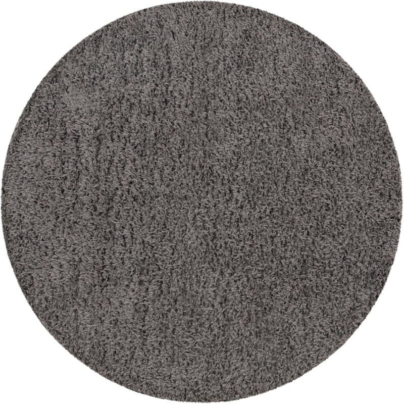 Olympia · Solid shag rug, smoke gray