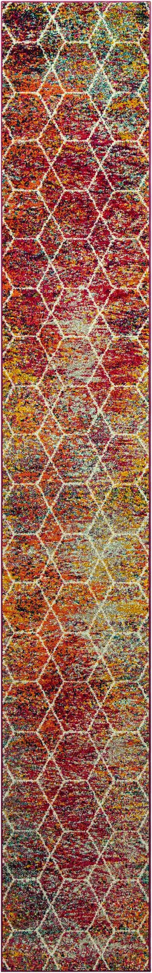 2' x 13' Galloway · Lattice rug