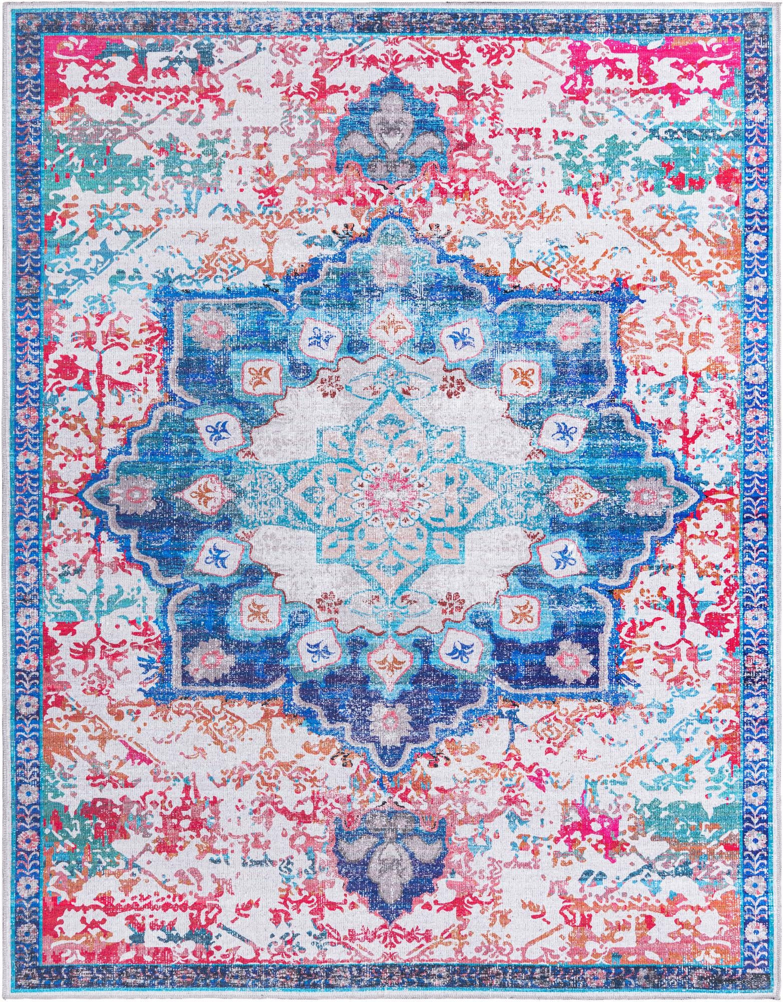 7' 10 x 10' Rideout · Border Washable Rug