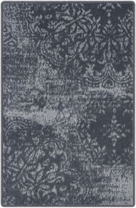 2' x 3' Blakemore · Distressed medallion rug, slate and grey