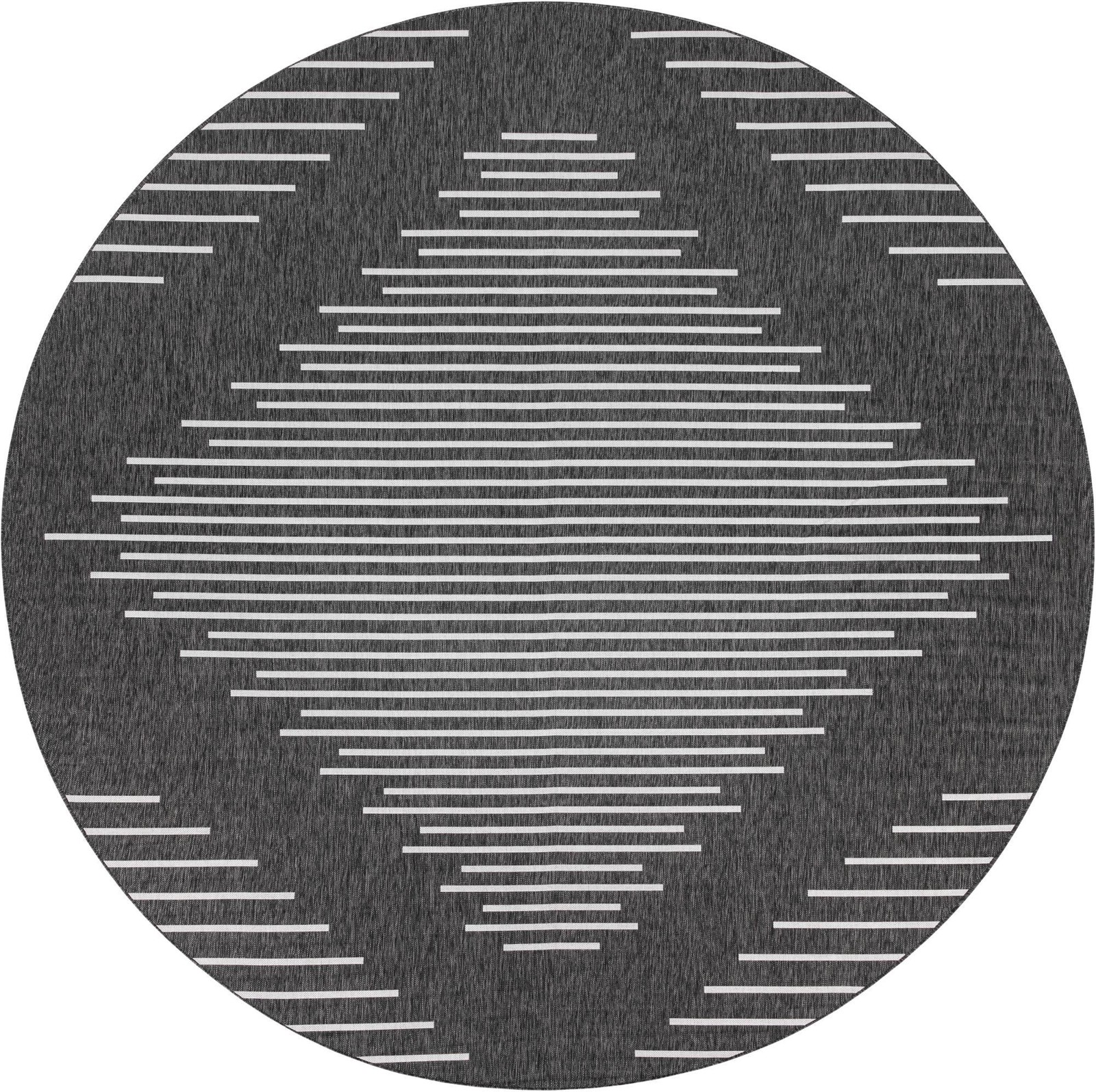13' x 13' Harlow · Diamond Outdoor Rug, charcoal gray