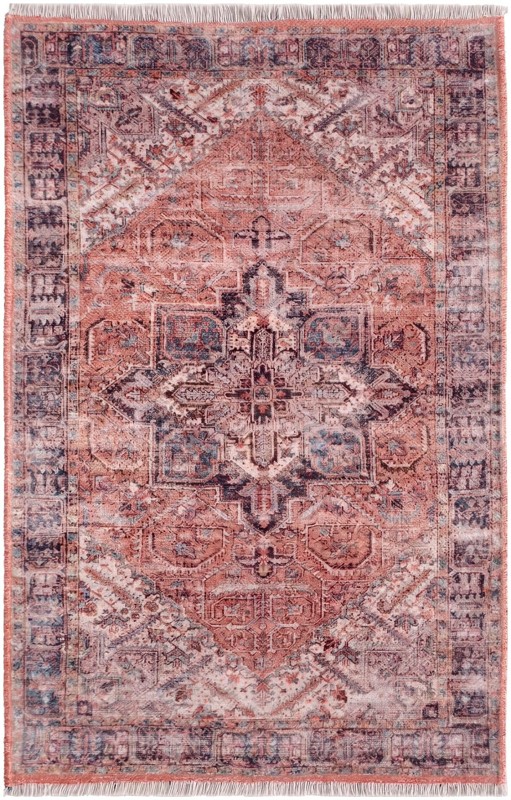 Pinedale · Medallion rug, salmon pink