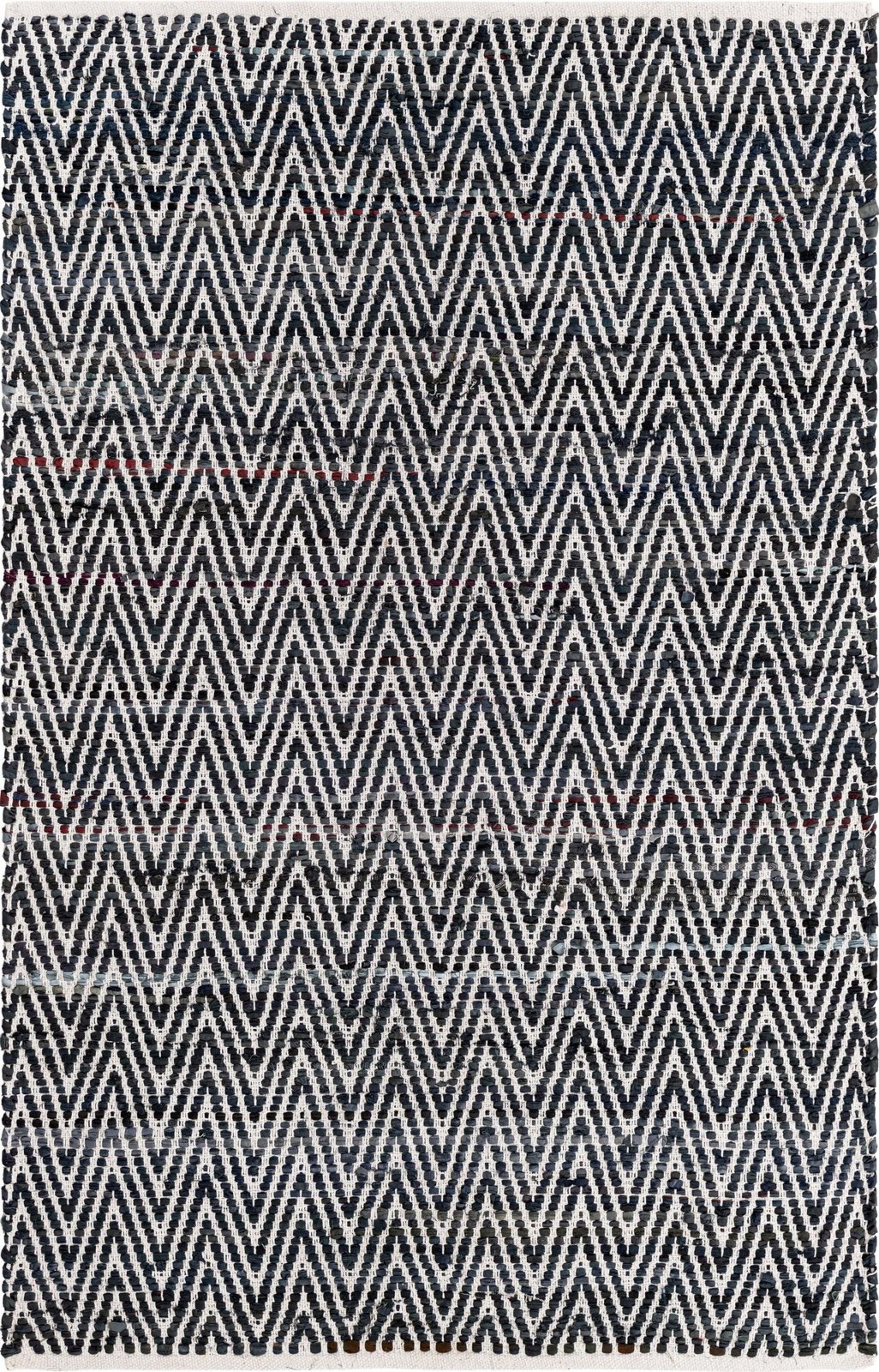 4' 1 x 6' 1 Hopkins · Chevron Chindi Rug, black