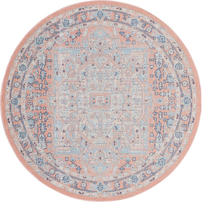 Jessup · Border rug, powder pink