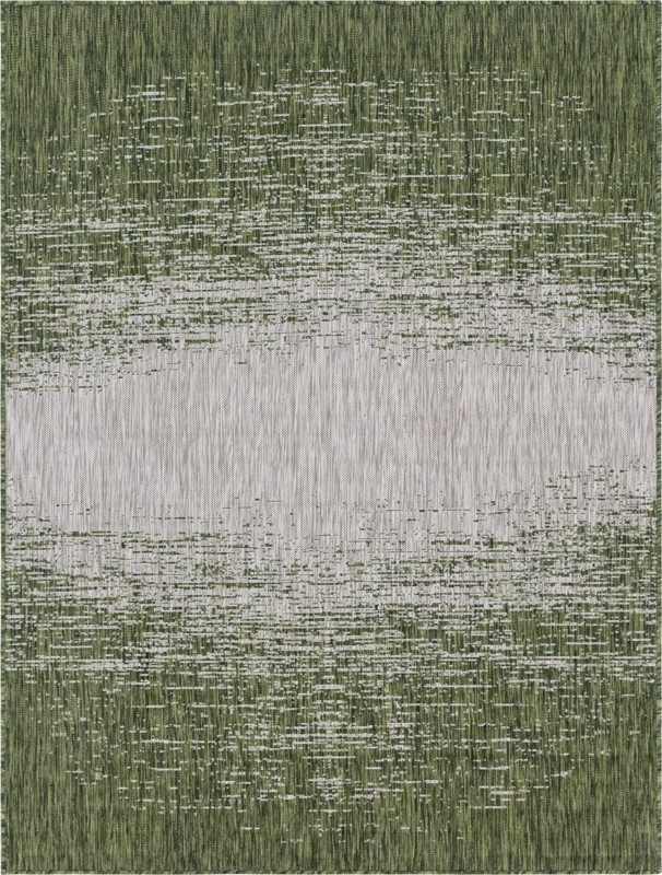 9' x 12' Buell · Abstract Outdoor Rug, green