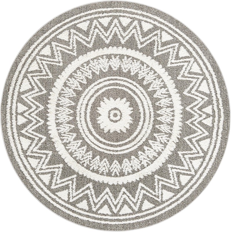 Carlin · Medallion rug, gray