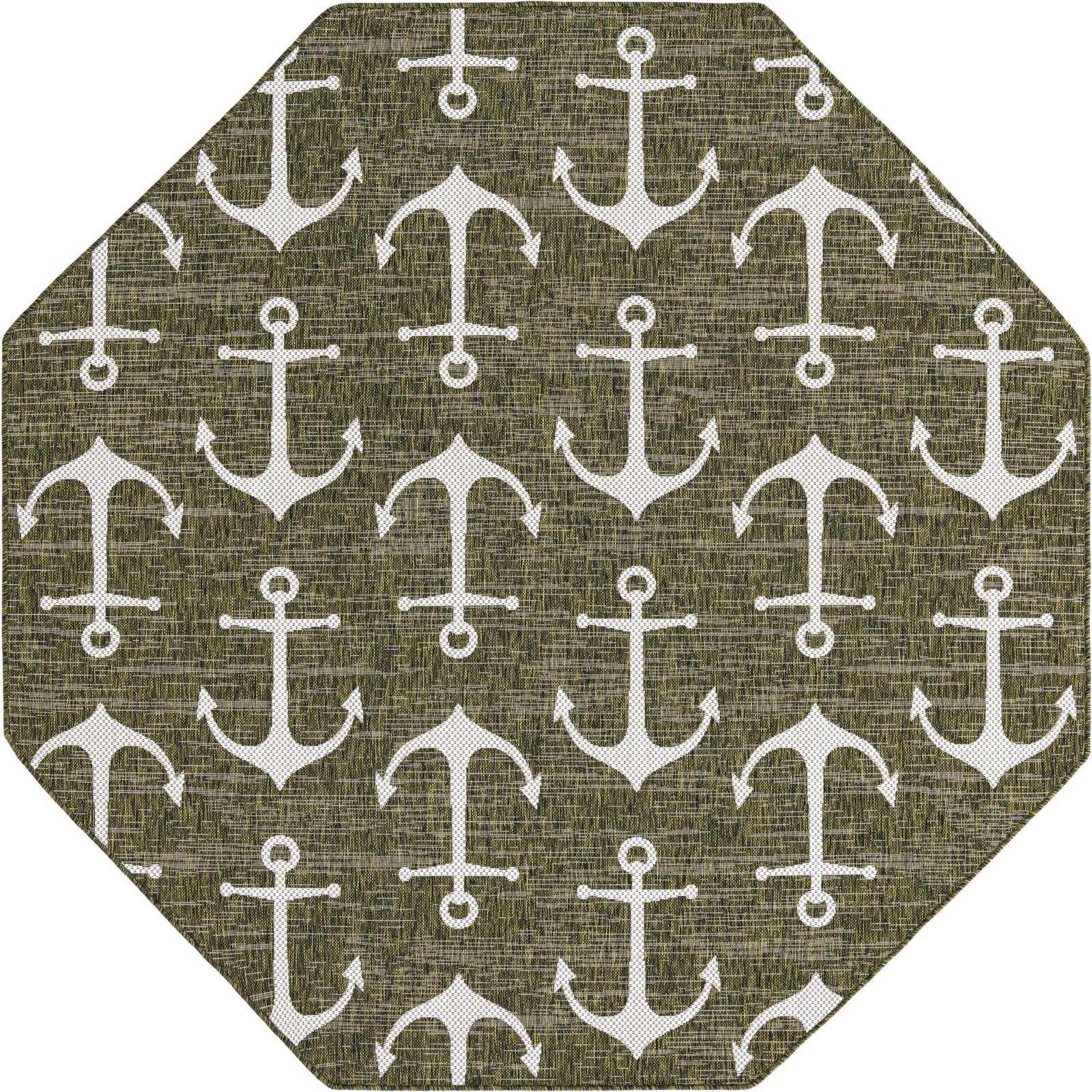 7' 10 x 7' 10 Millbrook · Pictoral Outdoor Rug, green