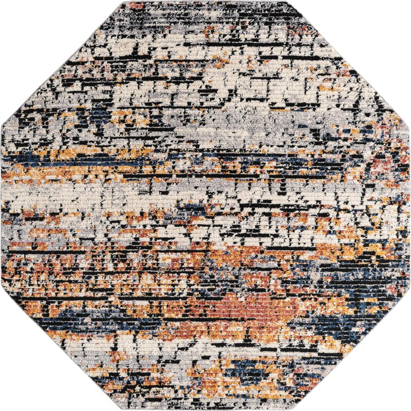 7' x 7' Isley · Abstract rug, multi