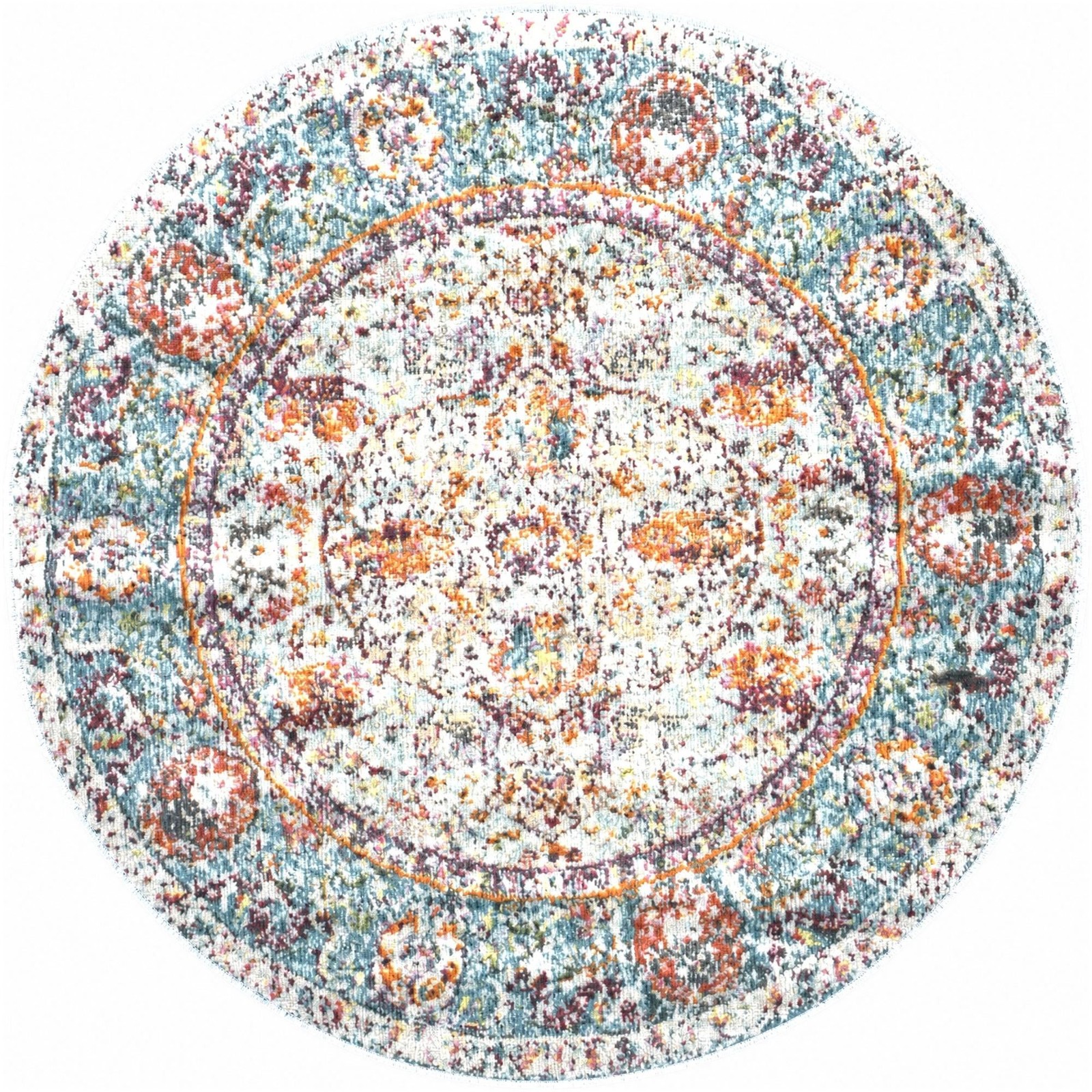 3' 3 x 3' 3 Lyme · Medallion rug