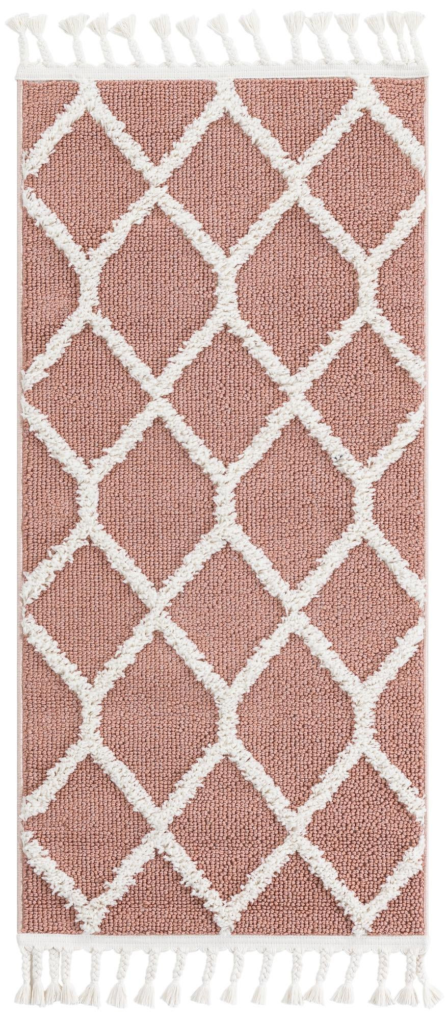 2' x 4' Kirkwood · Geometric rug, pink