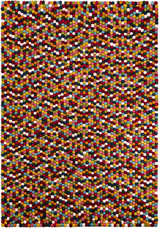7' 1 x 10' Hawthorne · Polka dots Wool Rug, multi