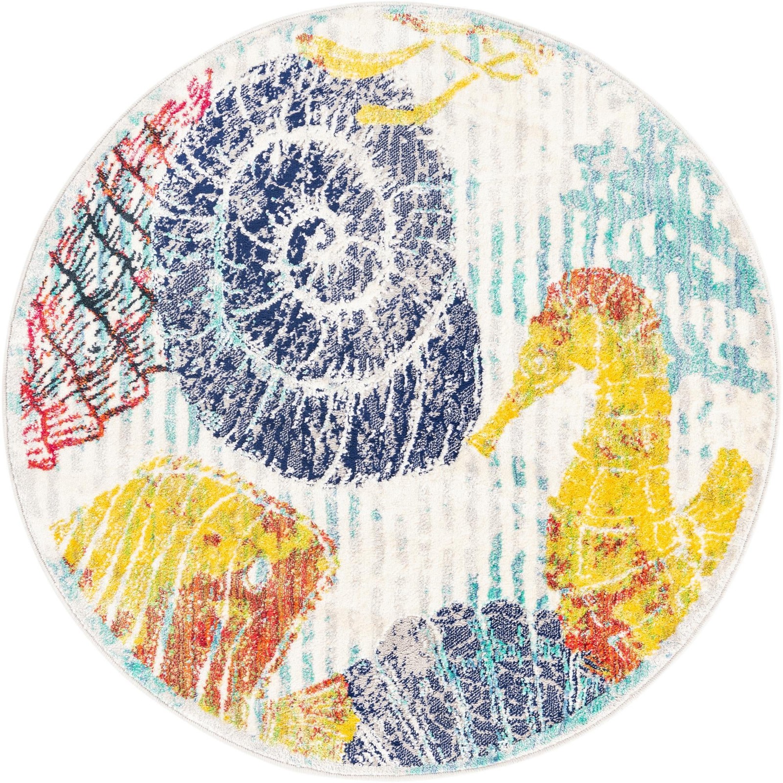 4' x 4' Bewley · Lines rug, multi
