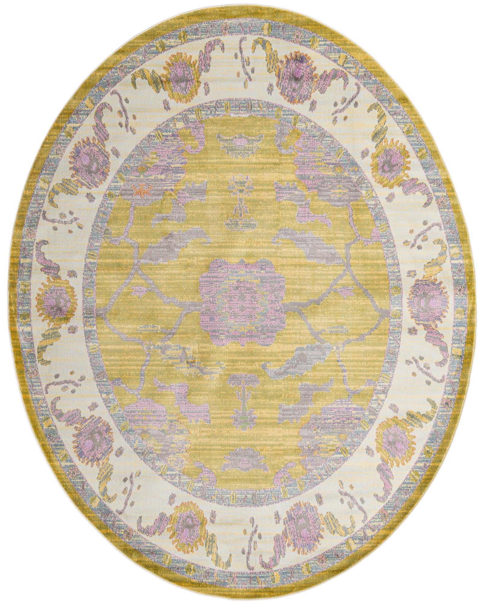 8' 2 x 10' Pope · Border rug, green