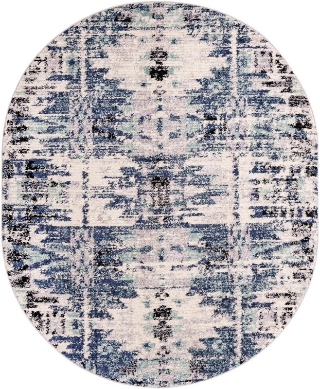8' x 10' Littleton · Abstract rug, blue