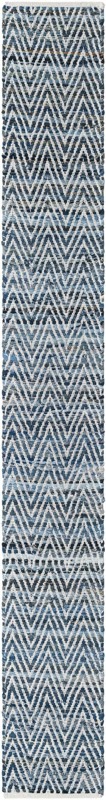 1' 2 x 10' Hopkins · Chevron Chindi Rug, denim