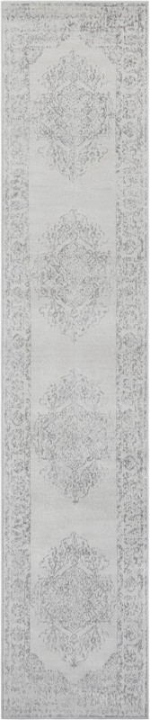 2' 7 x 13' Curlew · Border rug, cream