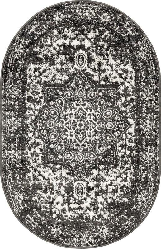 3' x 5' 3 Birch · Border rug, gray