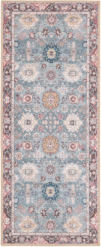 Carden · Border Washable Rug, green