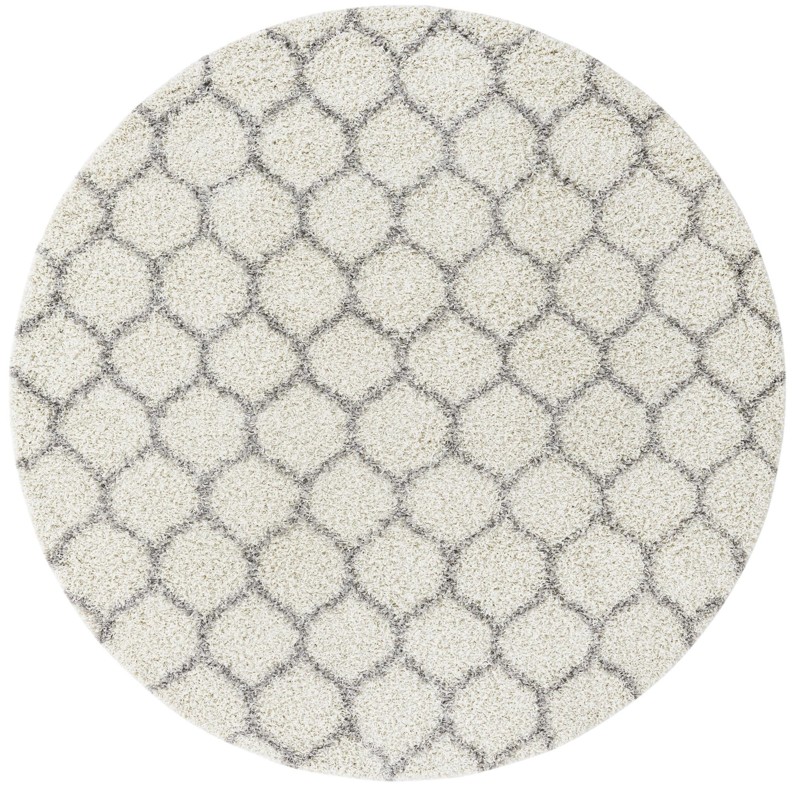 7' 10 x 7' 10 Barnett · Lattice Shag Rug, ivory