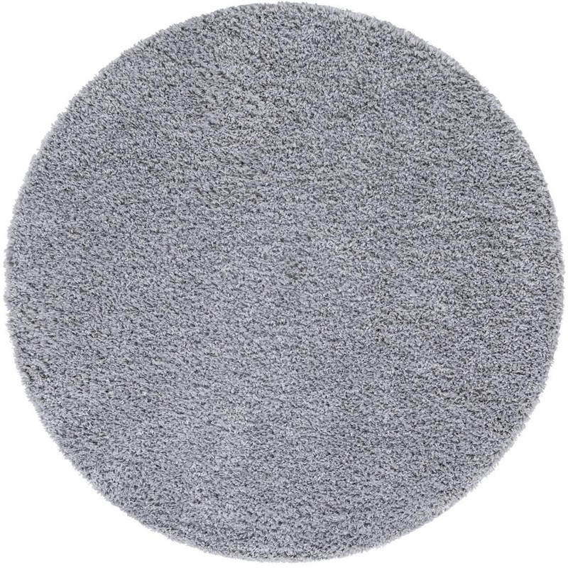 3' x 3' Dunham · Solid Shag Rug, lgrey