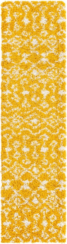 Bayley · Diamond Shag Rug, yellow