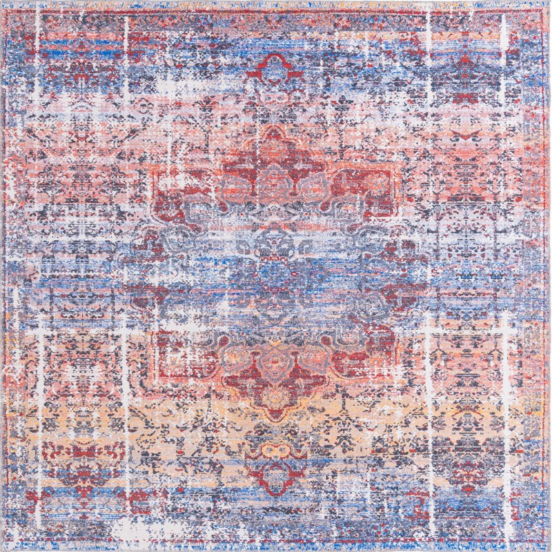10' 6 x 10' 6 Rideout · Border Washable Rug, autumn